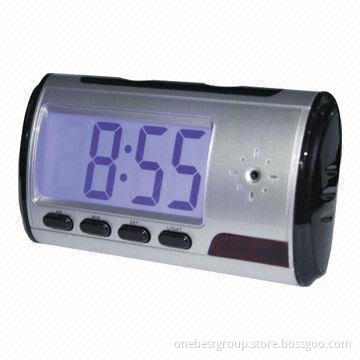 Mini Camera Clock, Supports Motion Detection, Audio Recording and Photo Shooting
